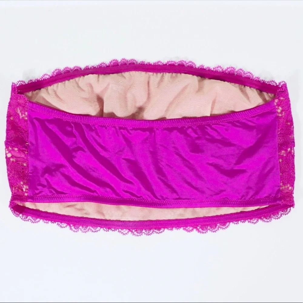 NWOT- Free People Camila Strapless Lace-Contrast Bandeau - Picture 10 of 16